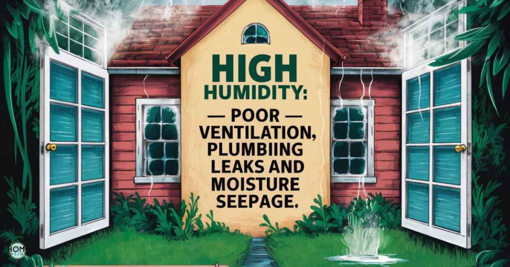 what causes of high humidity in a house