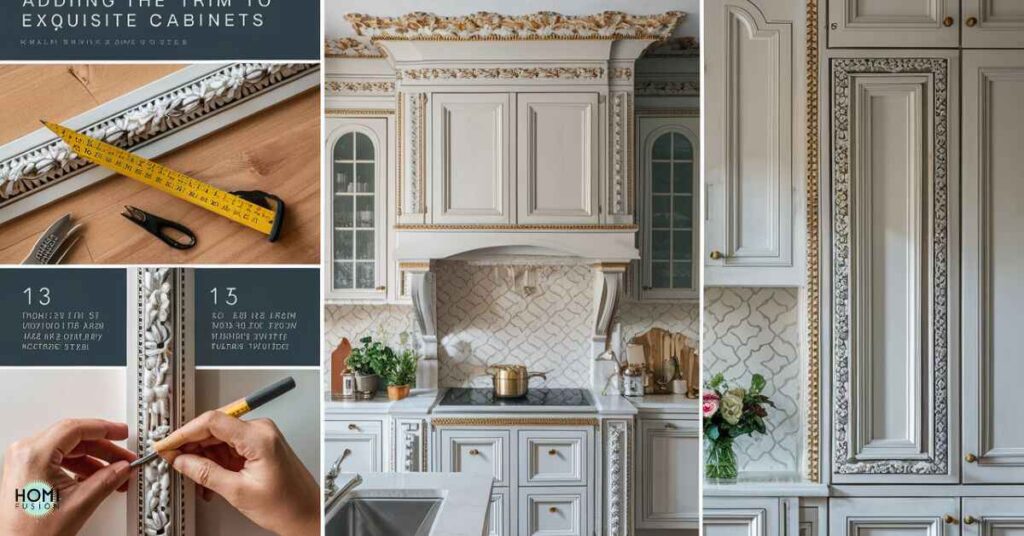 How to Add Beautiful Trim to Kitchen Cabinets