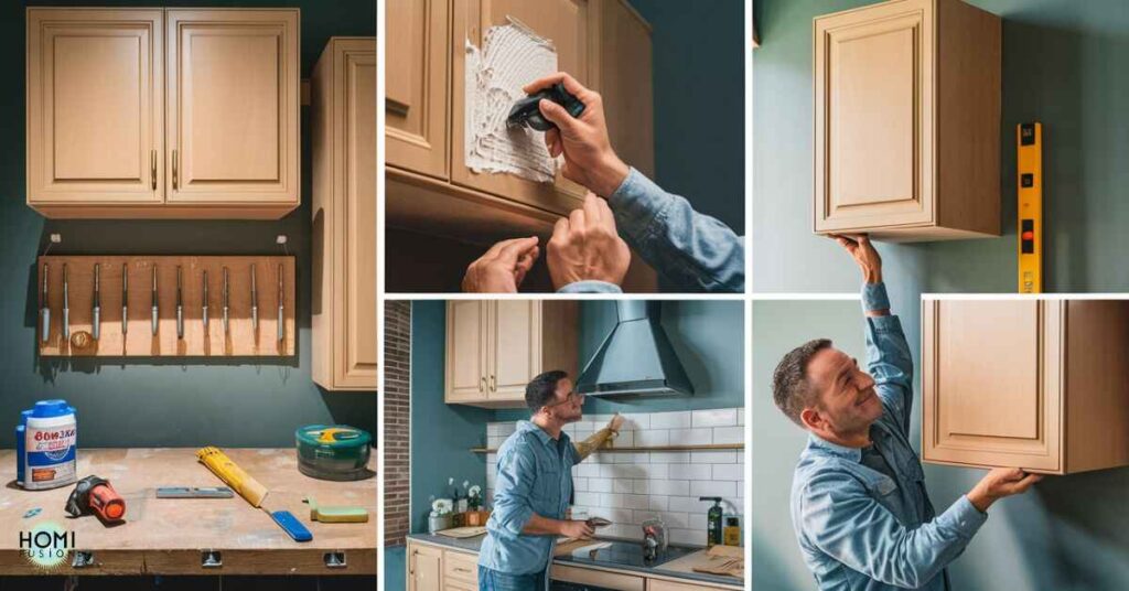 How to Mount Cabinets with Adhesive