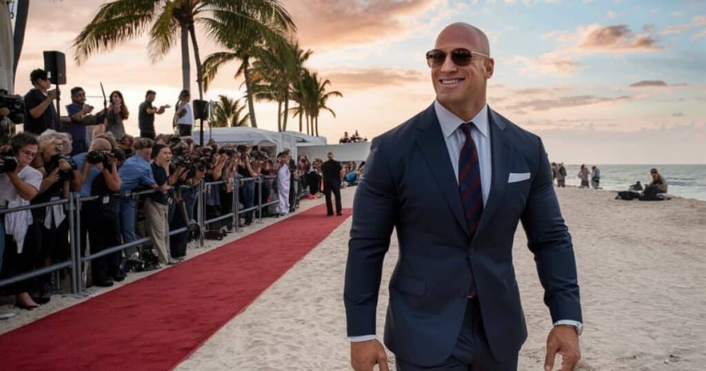 The Rock Brings Hollywood Glamour to South Beach