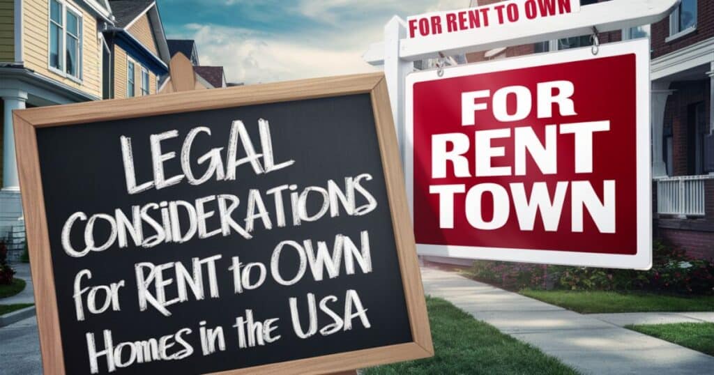 Legal Considerations for Rent to Own Homes in the USA